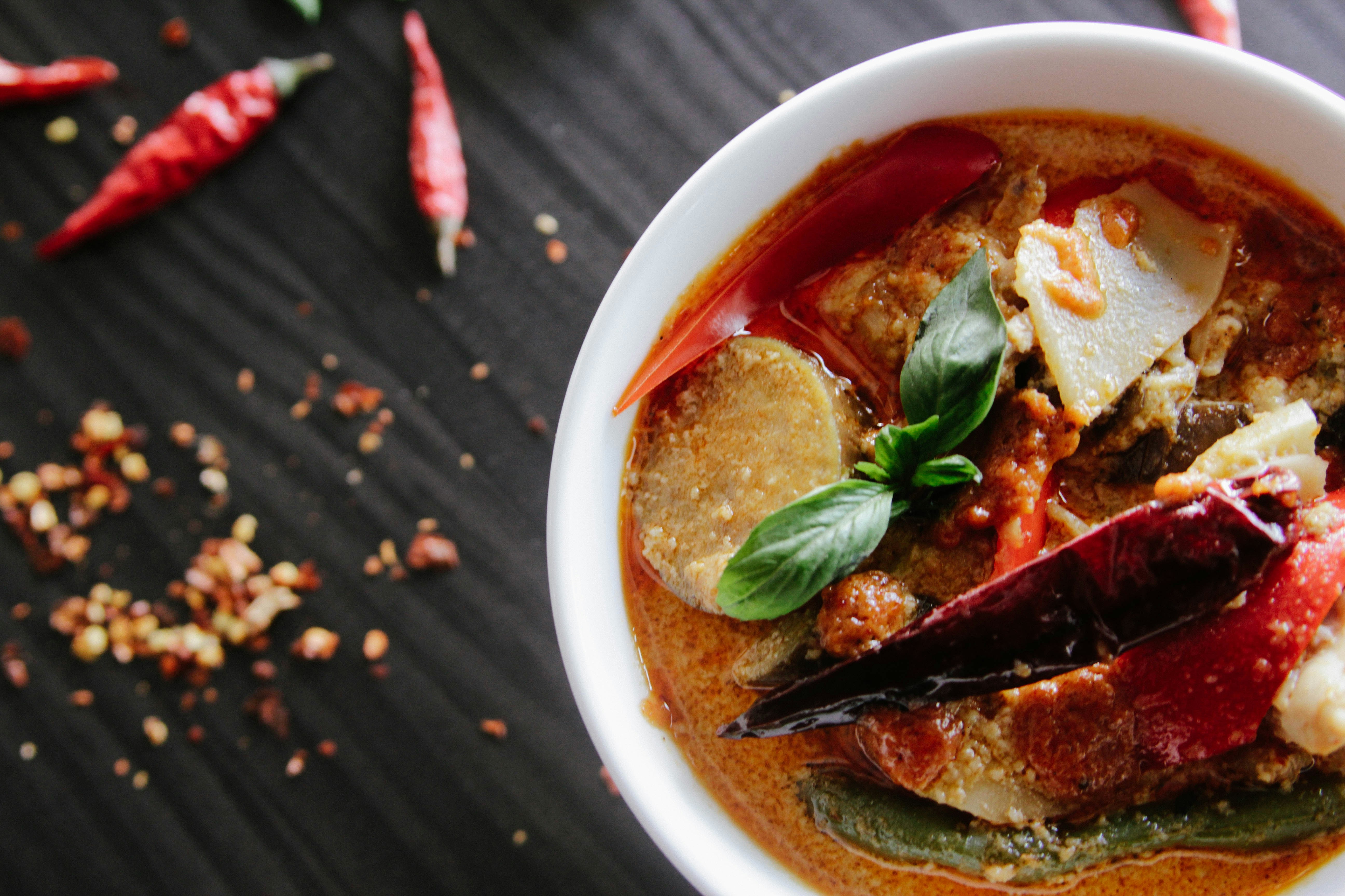 Soupe de légumes au curry